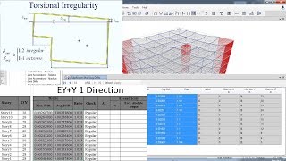 CSI ETABS - 10 - Torsion Irregularity check | Part 1