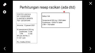 perhitungan harga jumlah obat pada resep part2