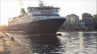 BLUE STAR ITHAKI DEPARTURE FROM PIRAEUS PORT.