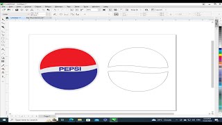 How to make Pepsi Logo design in CorelDraw | Simple and easy Pepsi   Logo in CorelDraw