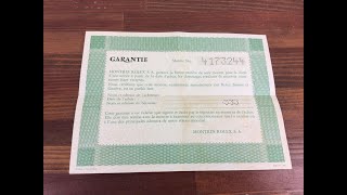 Rolex Vintage 572.01.300 Garantie Paper 1970s + Free Post