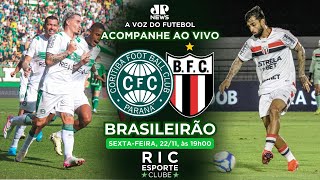 Coritiba vs Botafogo-SP | #BRASILEIRÃO #SÉRIEB | Jovem Pan News | #AOVIVO