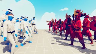 TAEKWONDO  TEAM vs VIKING TEAM| TABS Totally Accurate Battle Simulator