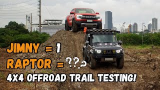 MODIFIED JIMNY vs. STOCK RANGER RAPTOR! We broke something....