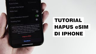 Cara Menghapus Nomor eSIM Di iPhone