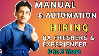 Hiring for QA Manual / Automation Tester | Software Tester Jobs in Pune | Software WFH Jobs | QA