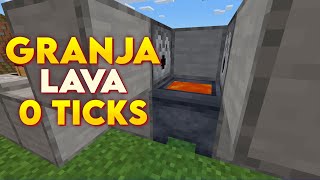 ✅ GRANJA de LAVA FACIL en MINECRAFT BEDROCK 1.21 - 0 Ticks