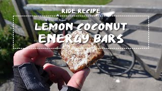 Coconut Lemon Bars | Vegan Energy Bar Recipe