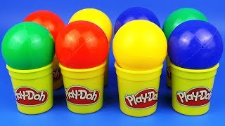 Learn Colors Play Doh Balls Surprise Toys