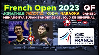 JONATHAN CRISTIE VS KODAI NARAOKA | GAMES 2 | FRENCH OPEN 2023