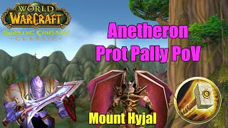 Anetheron Prot Pally Justicar PoV | TBC Classic Phase 3