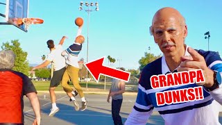 GRANDPA EXPOSES TRASH TALKING STRANGERS IN BASKETBALL!!