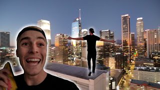 Sneaking On A Rooftop In Downtown LA!