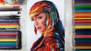 Drawing Wonder Woman 1984 (Gal Gadot) | Fame Art