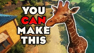 How I Built a SUPER DETAILED Giraffe Habitat in Planet Zoo Console Edition