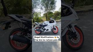 Chalaan katne k pahle janiye illegal Modifications😱 #shorts #shortsvideo #whitedevilrider #rider