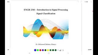 classification of signals