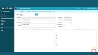 FastFund Campaign Management Training