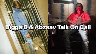 Digga D & Abzsav Have an Conversation On Phone Call (MUST WATCH)