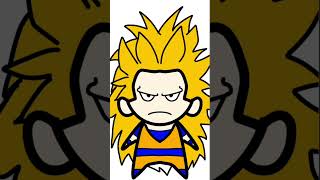 Goku Super Sayajin 3 | Chibi #dragonballz #goku #shorts #artedigital