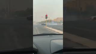 Saudi car stunt on road