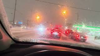 Driving in Snow | Ohio| United States