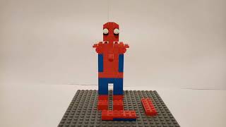 Lego spider man statue