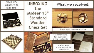 Unboxing: Msdeer 15" Standard Wooden Chess Set