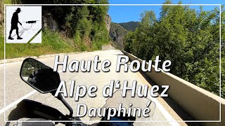 Haute Route Alpe d'Huez, Road D211, Dauphiné, France - by motorcycle