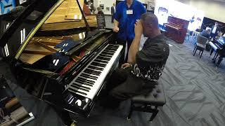 Night Has 1000 Eyes Kris Nicholson Mason & Hamlin BB 7ft Semi Concert Grand Piano at Namm 2024