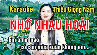 Nhớ Nhau Hoài ✔ Karaoke Thiếu Giọng Nam ► Song Ca Với Ngọc Lan ❖ Thiết TV