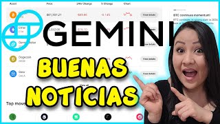 Gemini EARN "buenas noticias" pronto podrás recuperar tu dinero de EARN