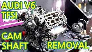 AUDI 3.0 TFSI Camshaft REMOVAL, valve stem seal replacement (CCAA) 아우디 V6 TFSI 캠샤프트 탈거, 밸브스템씰 교환