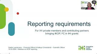 IKOP reporting for IHI private members and contributing partners (March 2024)