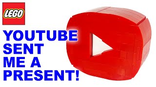 YouTube sent me a present! (Lego related… a brick-built Play Button)