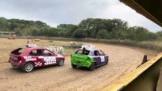 Back to Basics Bangers heat 2 part 1 wacky races Trent raceway 01/09