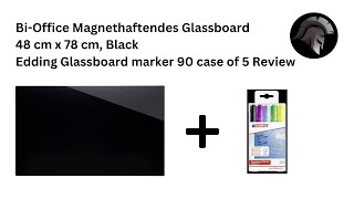 Black Magnetic Glass Board -Blackboard - Edding Glassboard marker 90 case of 5 - Review - EN