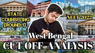 NEET 2022 | Cutoff analysis West Bengal state counseling Round 1 (ORCR) | WB Medical colleges cutoff