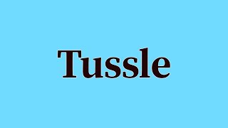 Tussle Pronunciation and Meaning