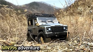 mn99s  land rover defender off-road adventure, rc crawler, rc오프로드, 랜드로버 디팬더  #epic 23-03