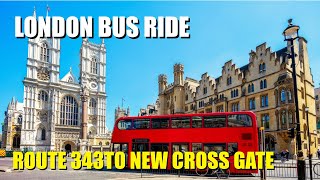 London Bus Route 343 Full Journey From Aldgate To New Cross Gate