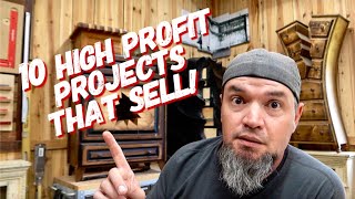 10  More Woodworking Projects That Sell - Low Cost High Profit - Make Money Woodworking (Episode 6)