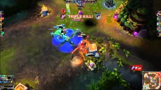 Lol -  Excellent Play [ Yasuo Pentakill 1vs 5 ]