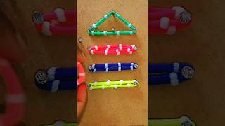 #allah name with colourful rubber band #allah #elasticband #satisfying #shorts