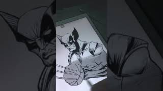 Drawing Wolverine X NBA #shorts