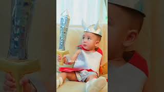 pakai apa lagi ini si adek gemes pake apapun selalu lucu #cipung #rayyanzaupdate  #shortsviral