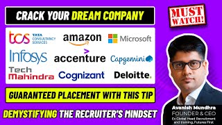 Complete Placement preparation strategy | Company-specific preparation| Cracking recruiter’s mindset