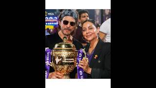 Shah Rukh Khan celebrates KKR's win against SRH in the IPL finale 🥳🤩💜 #kkr #ipl #cricket #india