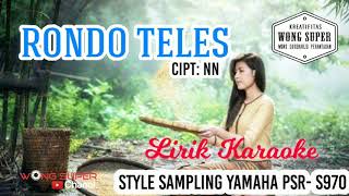 Rondo Teles - Lirik Karaoke | Style Sampling Yamaha 970