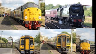 A long busy day at Hellifield including the North West Wanderer - 45118 + 50050 + 40013.